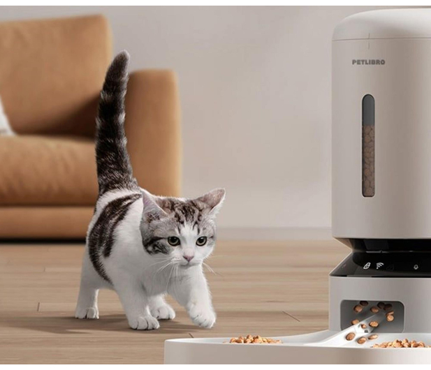 Petlibro DOZOWNIK KARMY GRANARY Z PODWÓJNĄ MISKĄ, WIFI, 5L(BIAŁY) - 1515033 - zdjęcie 4